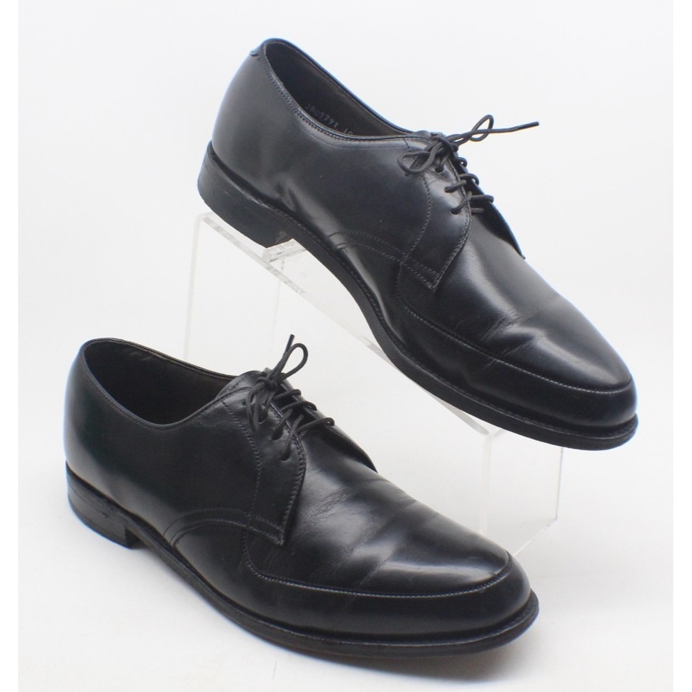 Keith Highlanders 912 Apron Toe Oxford Dress Shoes Men's 10 EEE Black Leather
